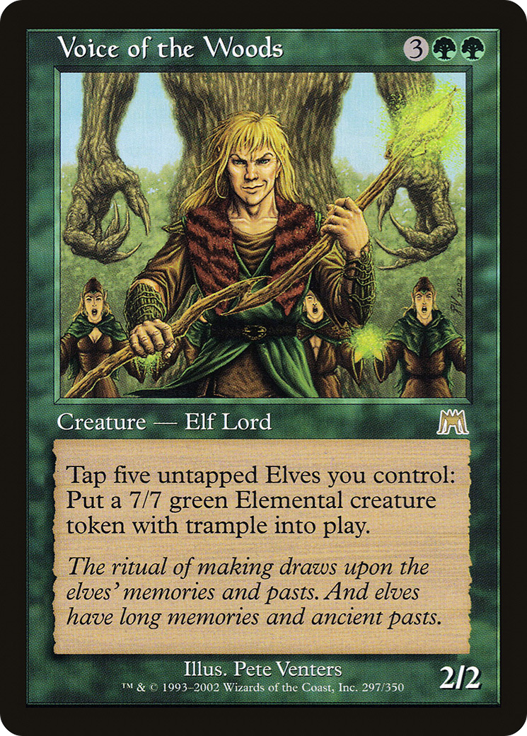 Voice of the Woods (ONS-297) [Onslaught] MTG Single Wizards of the Coast
