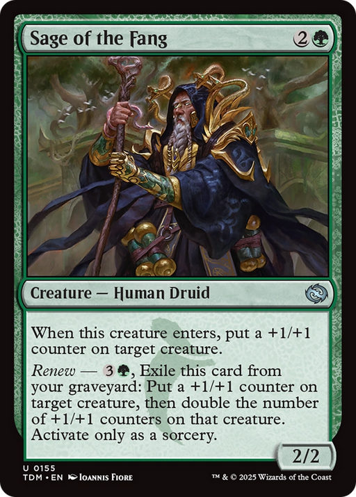 Sage of the Fang (TDM-155) [Tarkir: Dragonstorm] Foil MTG Single Wizards of the Coast