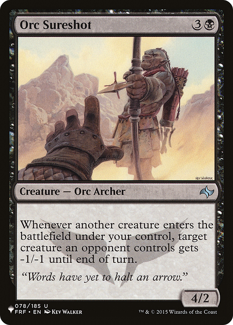 Orc Sureshot (LIST-FRF-78) [Mystery Booster] The List MTG Single Wizards of the Coast