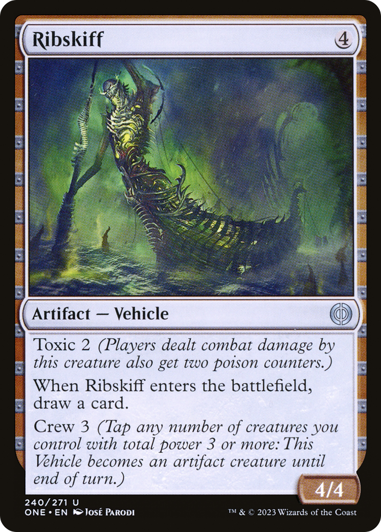 Ribskiff (ONE-240) [Phyrexia: All Will Be One] Foil MTG Single Wizards of the Coast