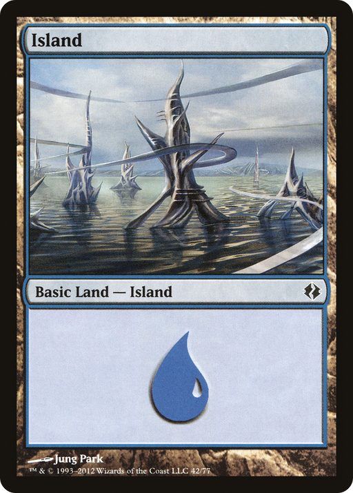 Island (42) (DDI-042) [Misc] Duel Decks: Venser vs. Koth MTG Single Wizards of the Coast