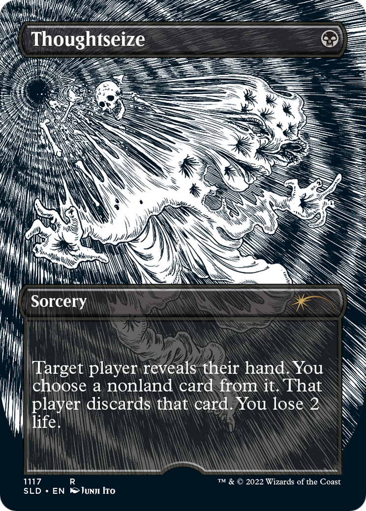 Thoughtseize (SLD-1117) [Secret Lair] Drop (Borderless) MTG Single Wizards of the Coast