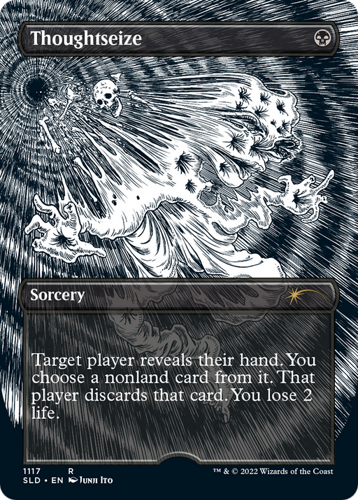 Thoughtseize (SLD-1117) [Secret Lair] Drop (Borderless) MTG Single Wizards of the Coast