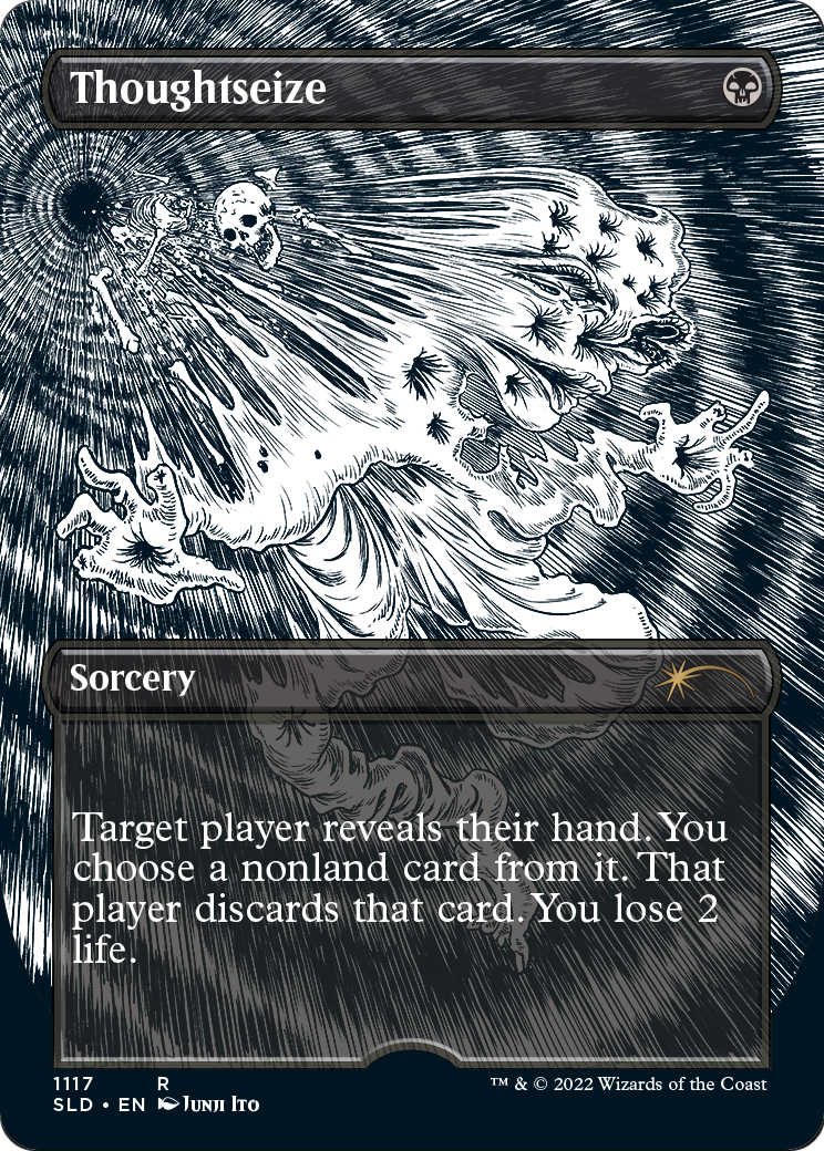 Thoughtseize (SLD-1117) [Secret Lair] Drop (Borderless) MTG Single Wizards of the Coast