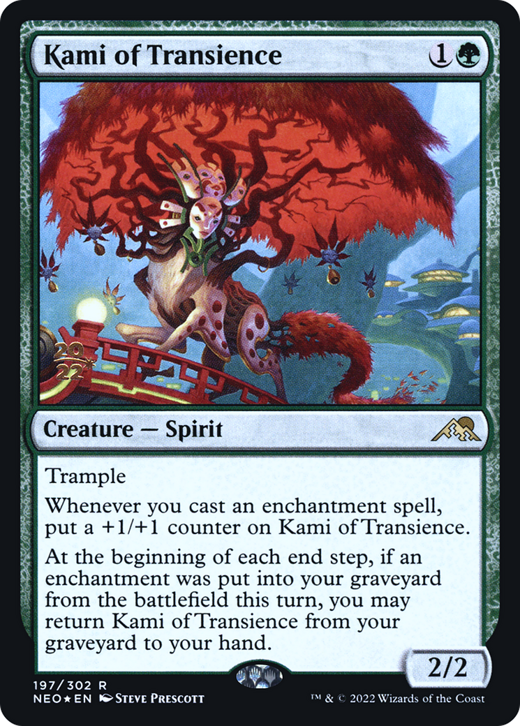 Kami of Transience (PRE-197) [Kamigawa: Neon Dynasty Promos] Foil MTG Single Wizards of the Coast