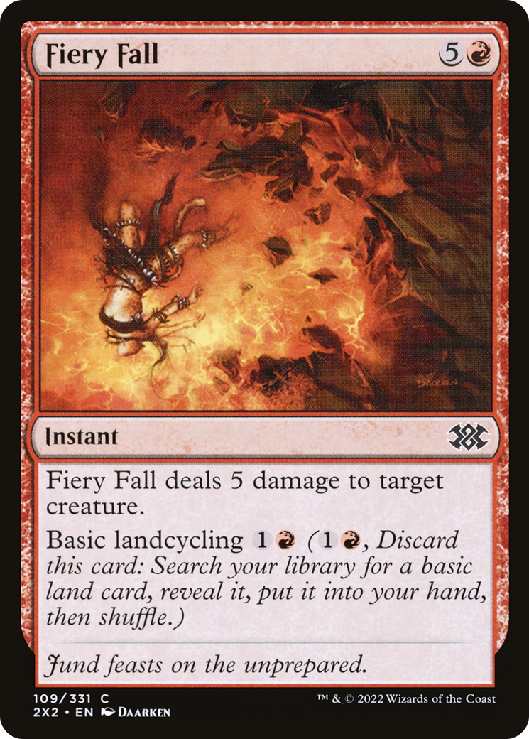 Fiery Fall (2X2-109) [Double Masters 2022] MTG Single Wizards of the Coast