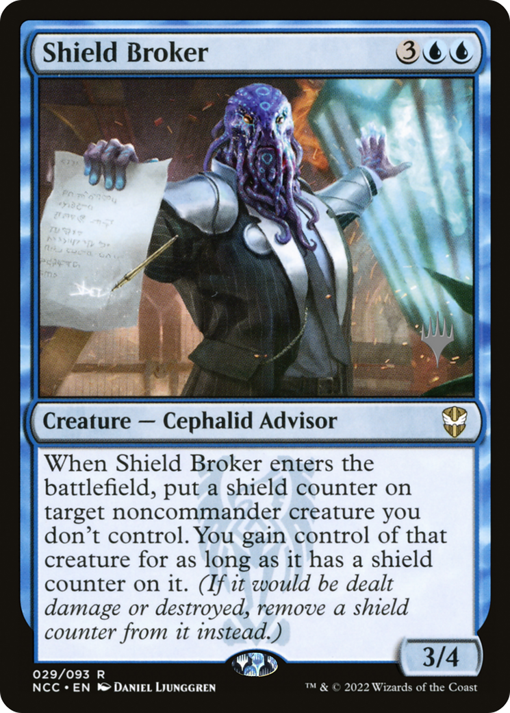 Shield Broker (PPSNC-29P) [New Capenna Commander Promos] Foil MTG Single Wizards of the Coast