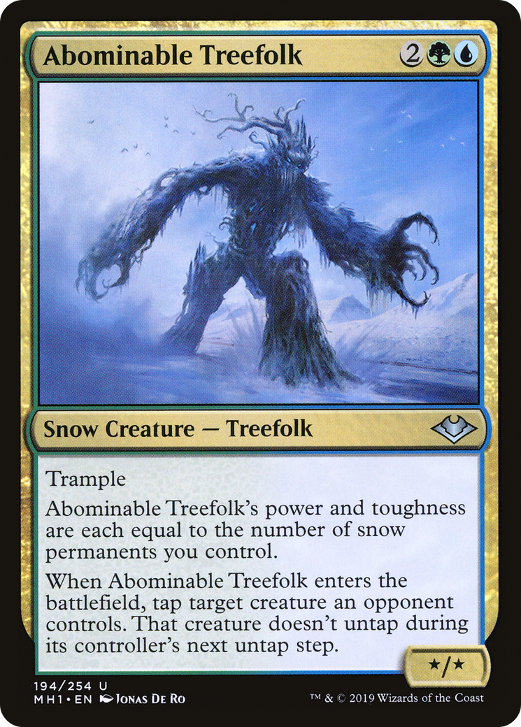 Abominable Treefolk (MH1-194) [Modern Horizons] MTG Single Wizards of the Coast