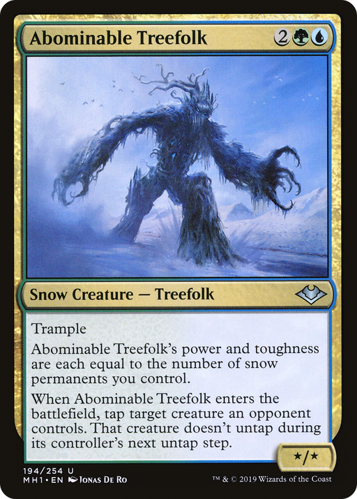 Abominable Treefolk (MH1-194) [Modern Horizons] Foil MTG Single Wizards of the Coast