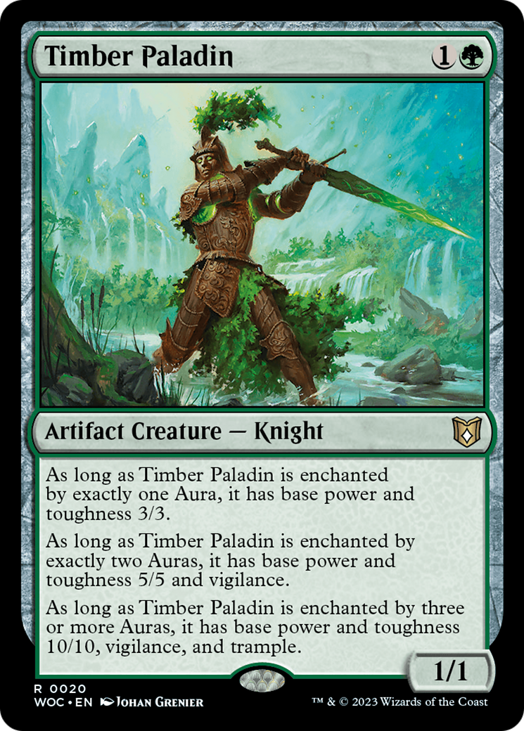 Timber Paladin (WOC-020) [Wilds of Eldraine Commander] MTG Single Wizards of the Coast