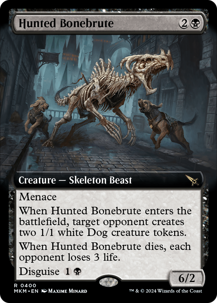 Hunted Bonebrute (MKM-400) [Murders at Karlov Manor] (Extended Art) MTG Single Murders at Karlov Manor