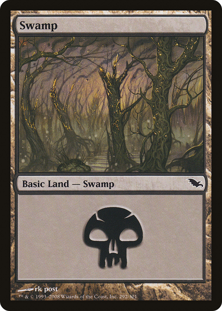 Swamp (SHM-292) [Shadowmoor] Foil MTG Single Wizards of the Coast
