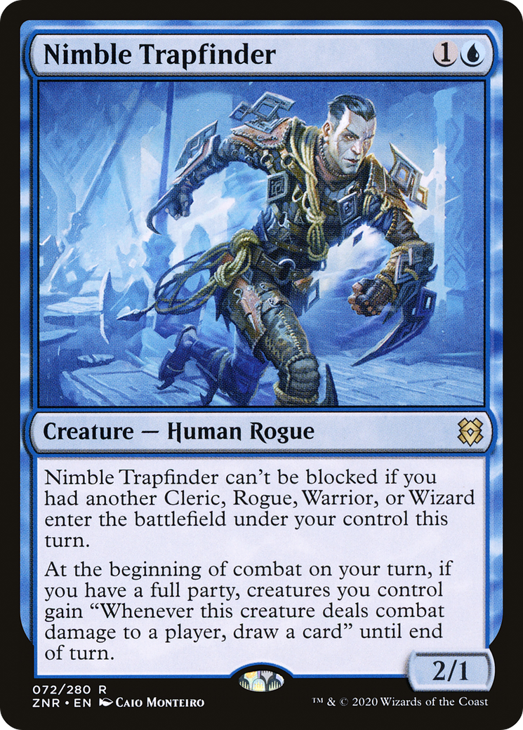 Nimble Trapfinder (ZNR-072) [Zendikar Rising] Foil MTG Single Wizards of the Coast