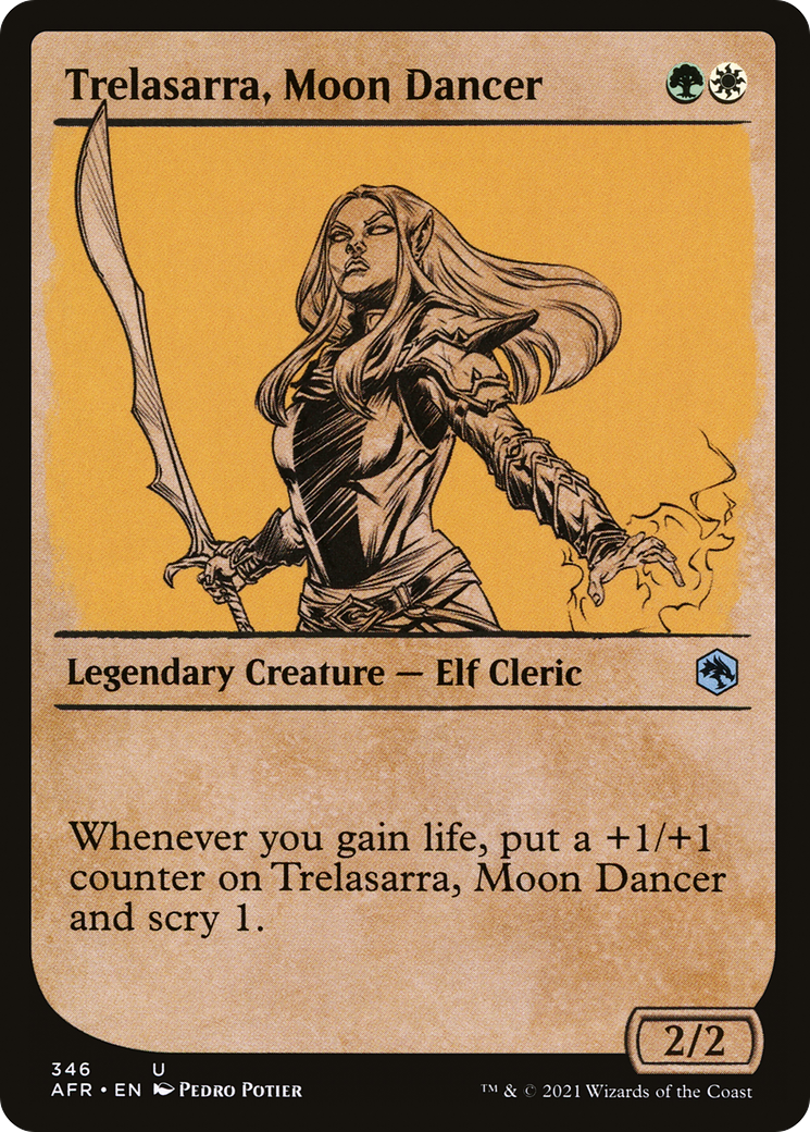 Trelasarra, Moon Dancer (AFR-346) [Adventures in the Forgotten Realms] (Showcase) MTG Single Wizards of the Coast