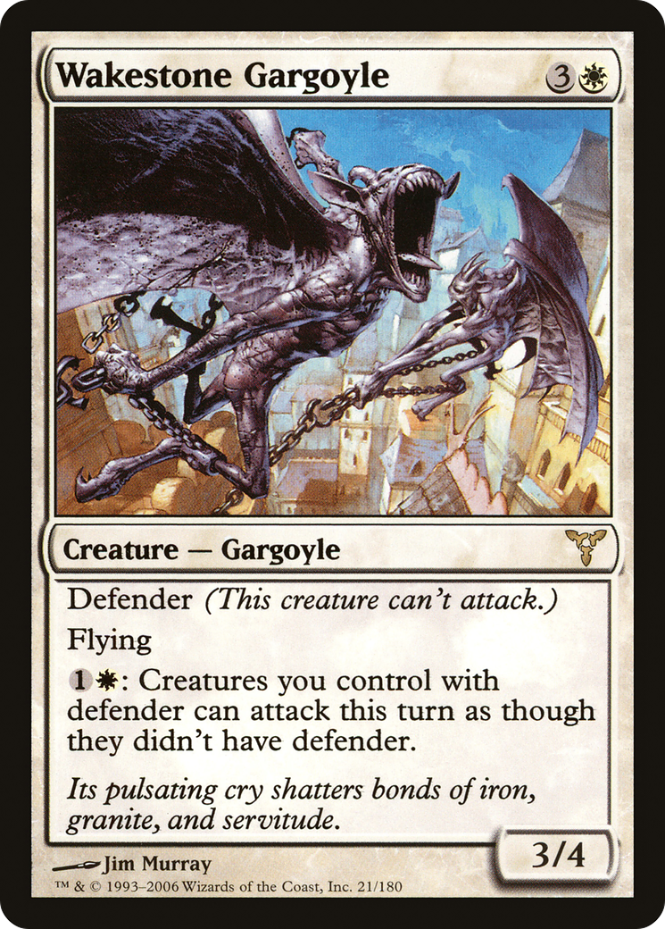 Wakestone Gargoyle (DIS-021) [Dissension] Foil MTG Single Wizards of the Coast