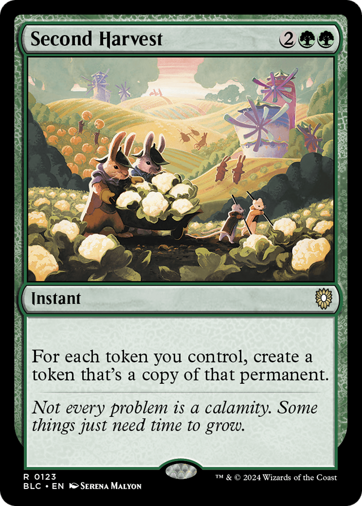 Second Harvest (BLC-123) [Bloomburrow Commander] MTG Single Wizards of the Coast