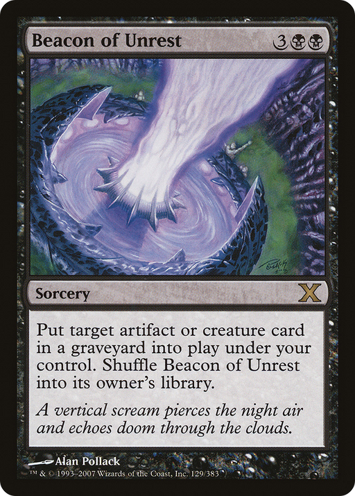 Beacon of Unrest (10E-129) [Tenth Edition] Foil MTG Single Wizards of the Coast