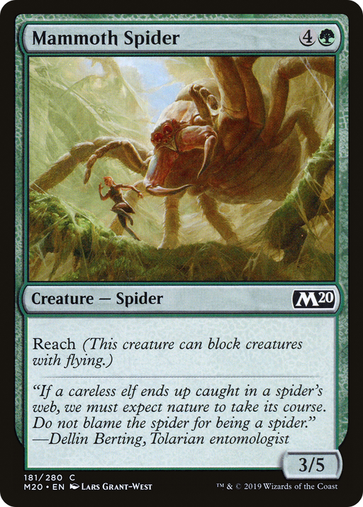 Mammoth Spider (M20-181) [Core Set 2020] MTG Single Wizards of the Coast