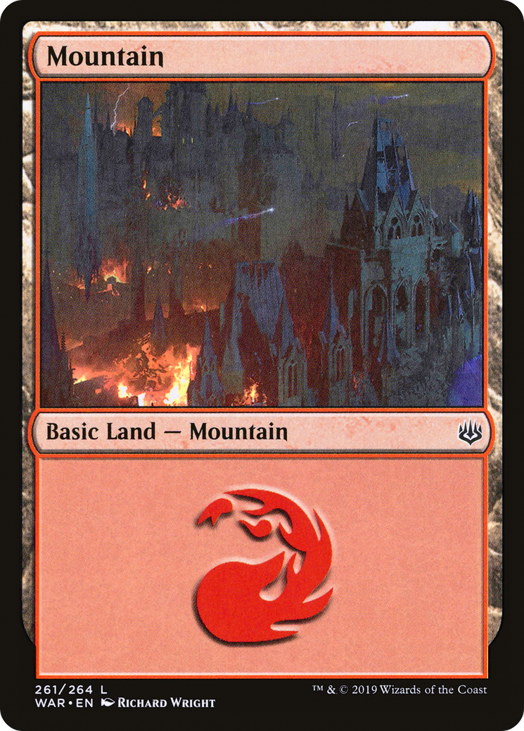 Mountain (WAR-261) [War of the Spark] MTG Single Wizards of the Coast