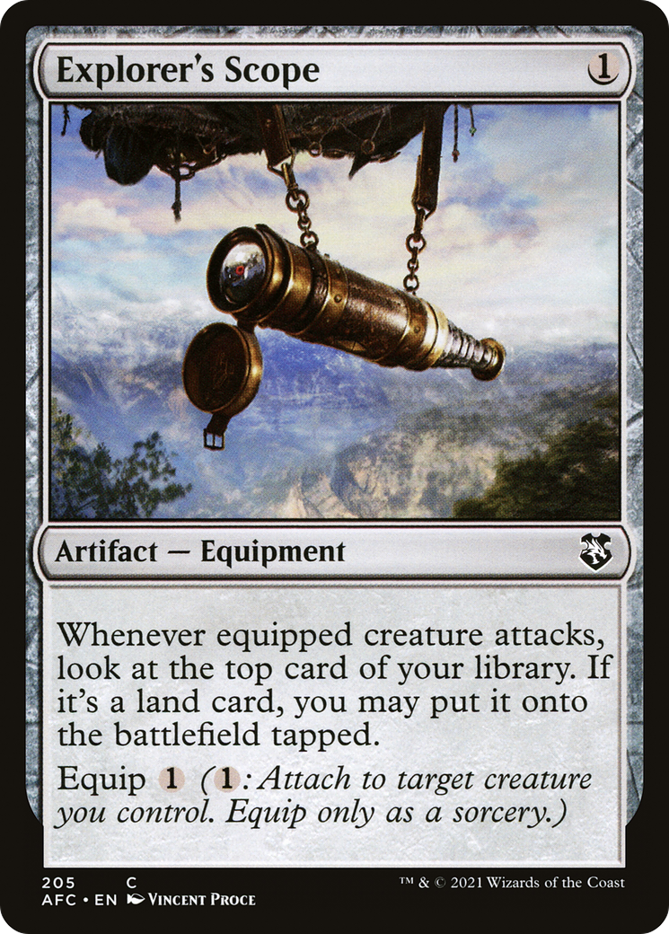 Explorer's Scope (AFC-205) [Forgotten Realms Commander] MTG Single Wizards of the Coast