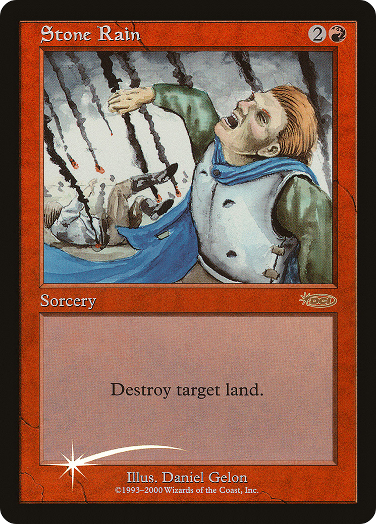 Stone Rain (FNM-) [Misc] Friday Night Magic 2000 Foil MTG Single Wizards of the Coast