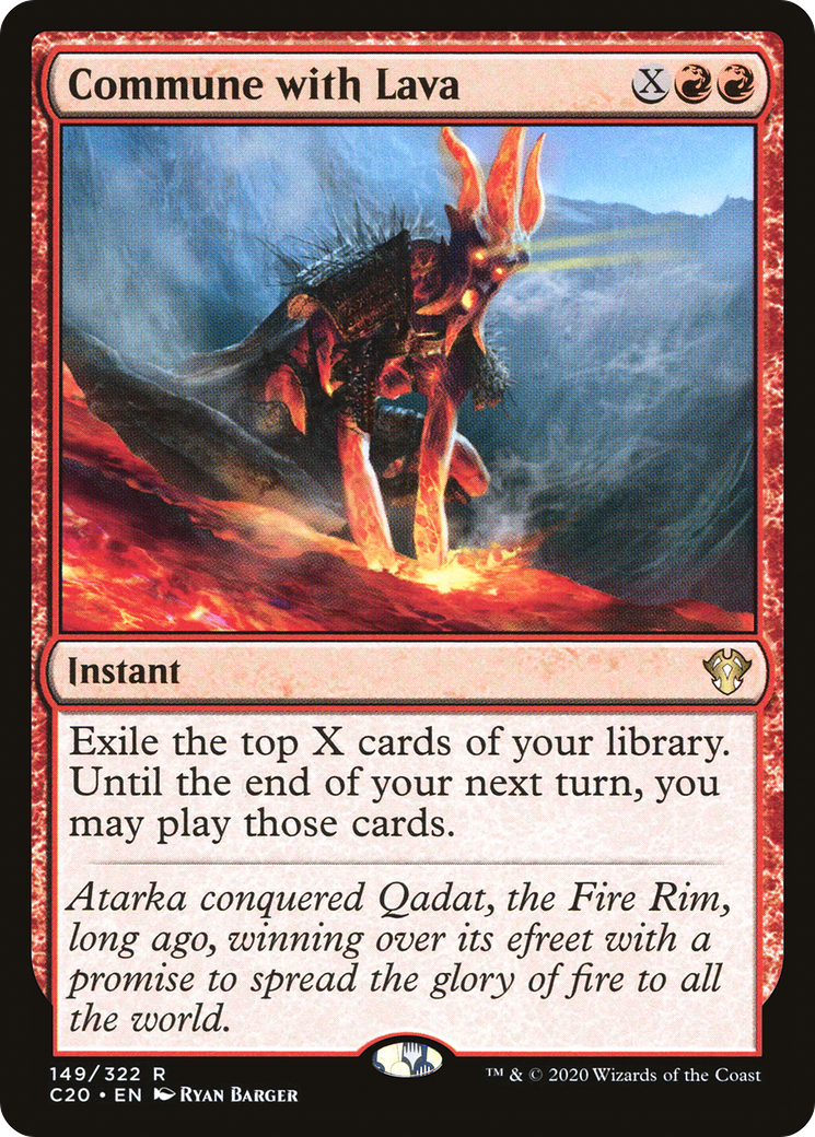Commune with Lava (C20-149) [Commander 2020] MTG Single Wizards of the Coast