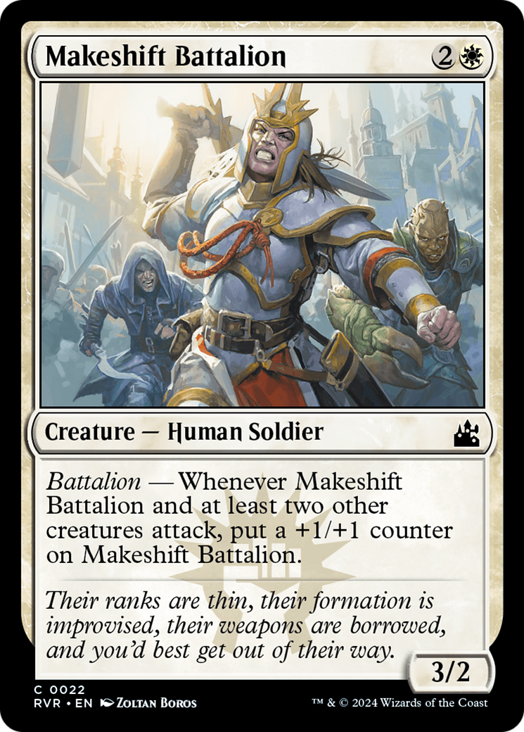 Makeshift Battalion (RVR-022) [Ravnica Remastered] MTG Single Wizards of the Coast