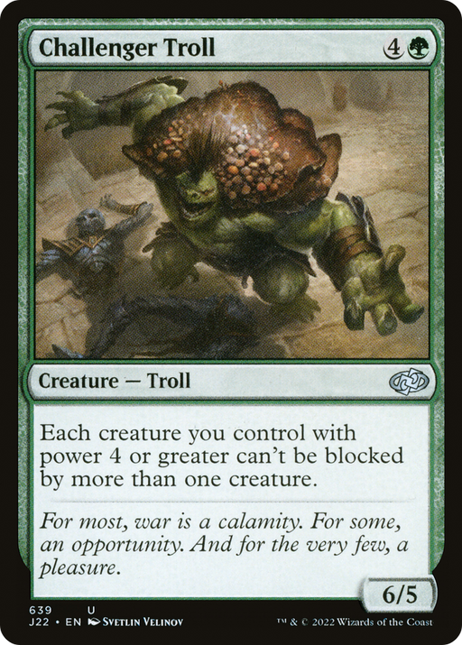 Challenger Troll (J22-639) [Jumpstart 2022] MTG Single Wizards of the Coast