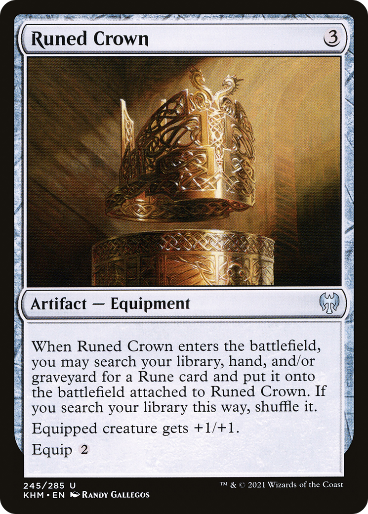 Runed Crown (KHM-245) [Kaldheim] MTG Single Wizards of the Coast