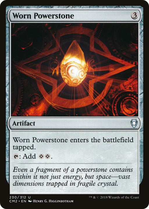 Worn Powerstone (CM2-230) [Commander Anthology Volume II] MTG Single Wizards of the Coast