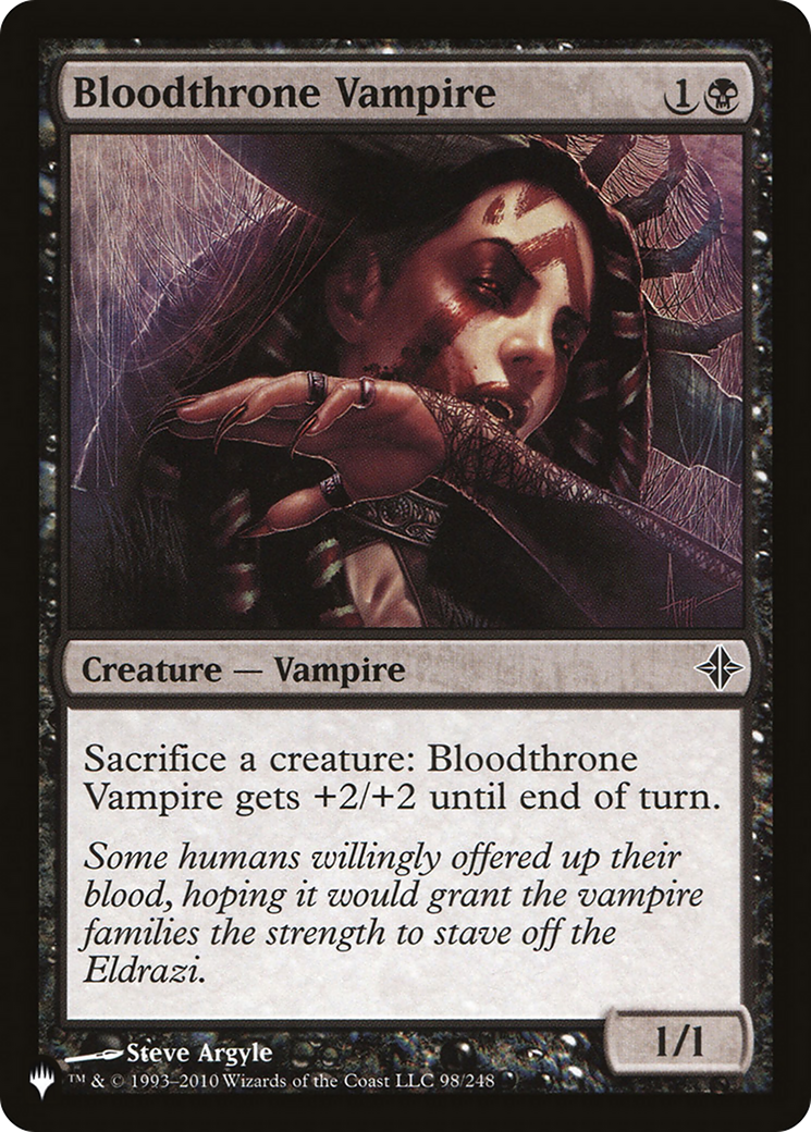 Bloodthrone Vampire (LIST-ROE-98) [Mystery Booster] The List MTG Single Wizards of the Coast