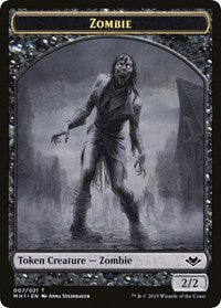 Zombie // Golem Double-Sided Token [Tokens] Modern Horizons Tokens MTG Single Magic: The Gathering