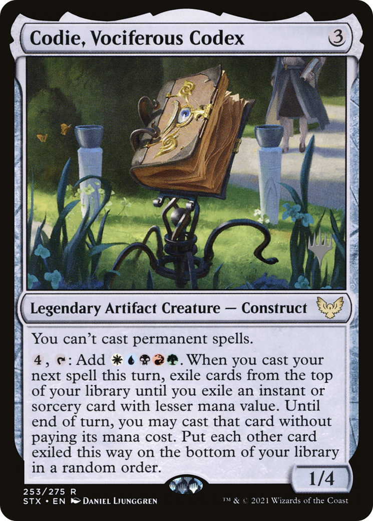 Codie, Vociferous Codex (PPSTX-253) [Strixhaven: School of Mages Promos] MTG Single Wizards of the Coast
