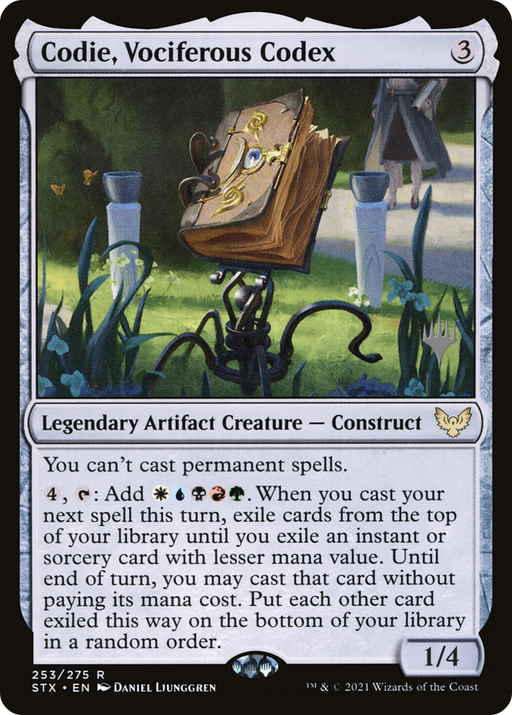 Codie, Vociferous Codex (PPSTX-253) [Strixhaven: School of Mages Promos] MTG Single Wizards of the Coast