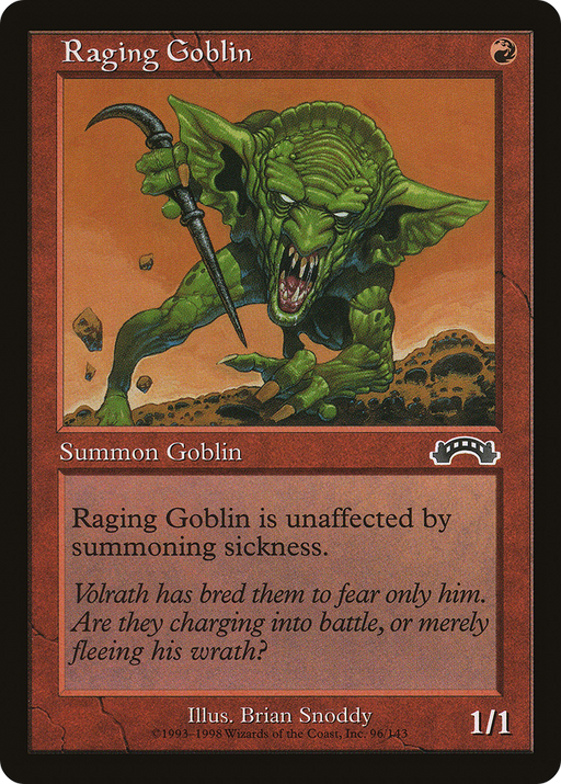 Raging Goblin (EXO-096) [Exodus] MTG Single Wizards of the Coast