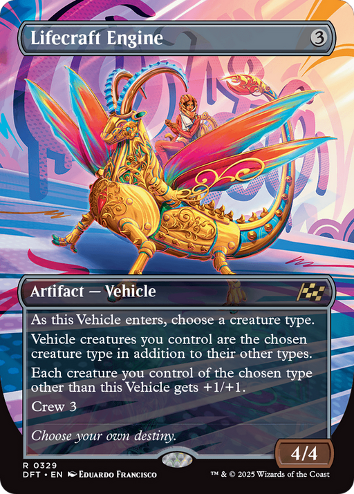 Lifecraft Engine (DFT-329) [Aetherdrift] (Borderless) MTG Single Wizards of the Coast