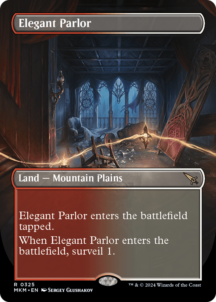 Elegant Parlor (MKM-325) [Murders at Karlov Manor] (Borderless) MTG Single Wizards of the Coast