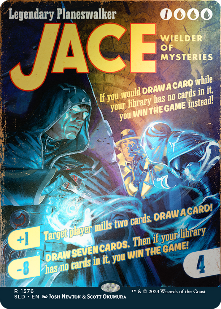 Jace, Wielder of Mysteries (Rainbow Foil) (SLD-1576) [Secret Lair] Drop (Borderless) Foil MTG Single Wizards of the Coast
