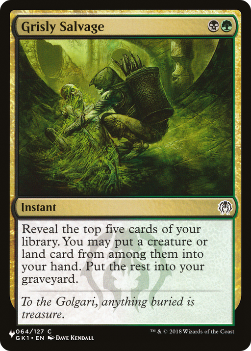 Grisly Salvage (LIST-GK1-64) [Mystery Booster] The List MTG Single Wizards of the Coast