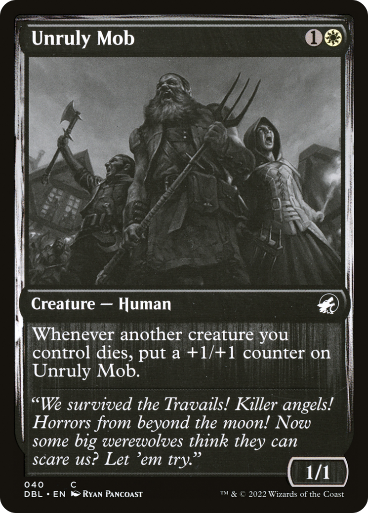 Unruly Mob (DBL-040) [Innistrad: Double Feature] Foil MTG Single Wizards of the Coast