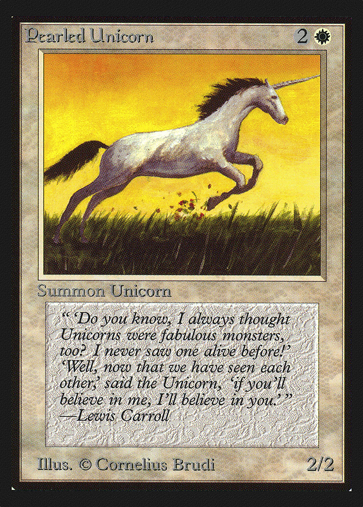 Pearled Unicorn (CE) (CED-) [Collectors' Edition] MTG Single Wizards of the Coast