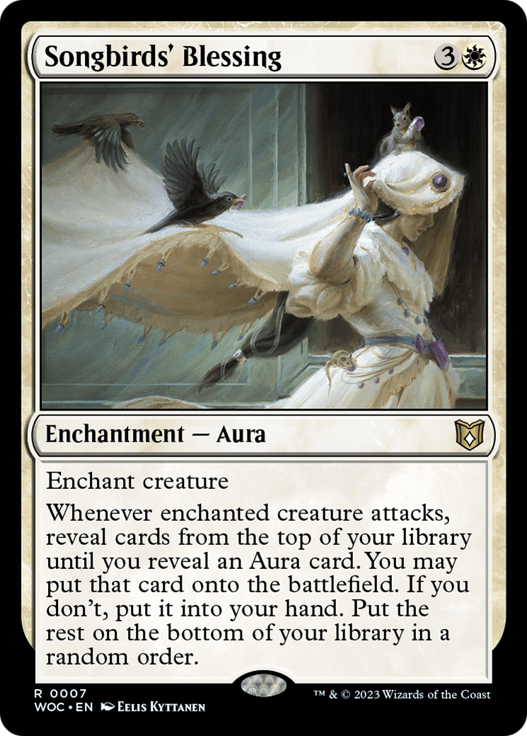 Songbirds' Blessing (WOC-007) [Wilds of Eldraine Commander] MTG Single Wizards of the Coast