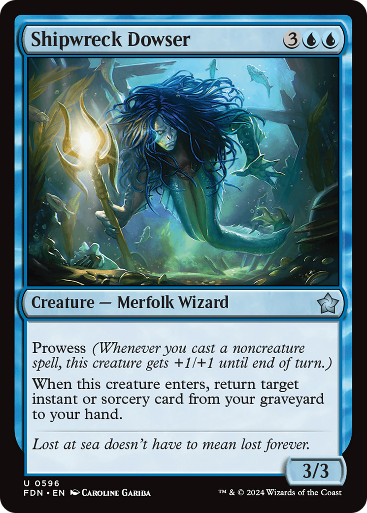Shipwreck Dowser (FDN-596) [Foundations] MTG Single Wizards of the Coast
