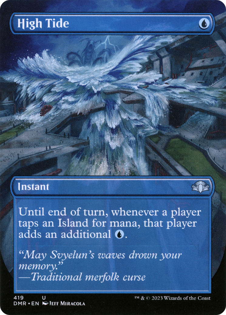 High Tide (DMR-419) [Dominaria Remastered] (Borderless) MTG Single Wizards of the Coast