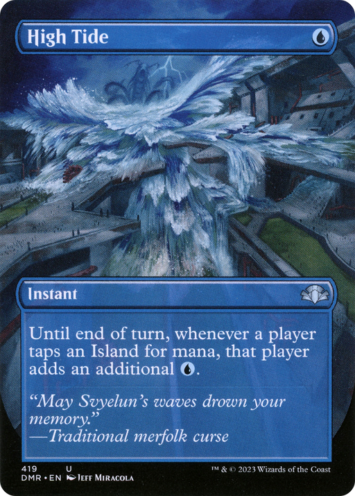 High Tide (DMR-419) [Dominaria Remastered] (Borderless) MTG Single Wizards of the Coast