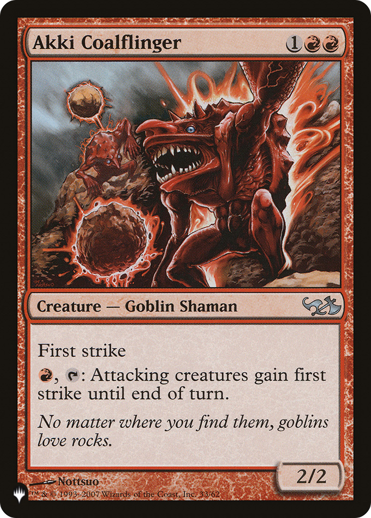 Akki Coalflinger (LIST-DD1-33) [Mystery Booster] The List MTG Single Wizards of the Coast