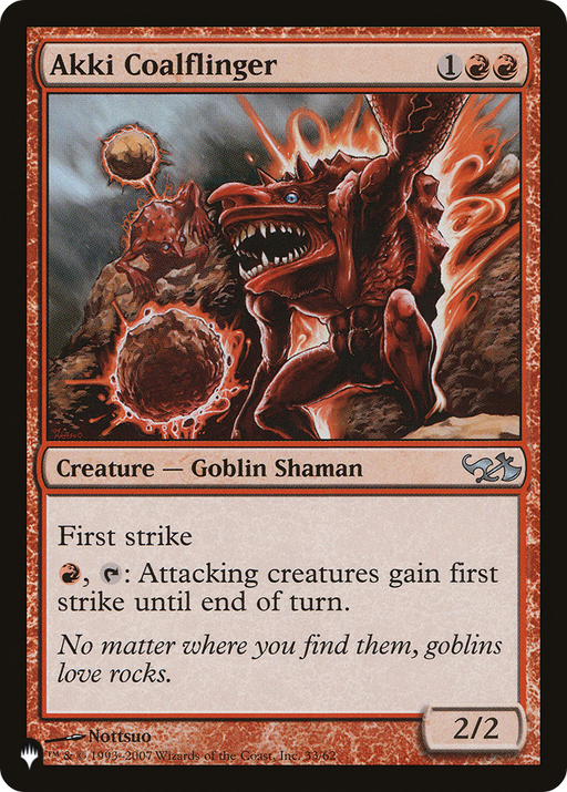 Akki Coalflinger (LIST-DD1-33) [Mystery Booster] The List MTG Single Wizards of the Coast