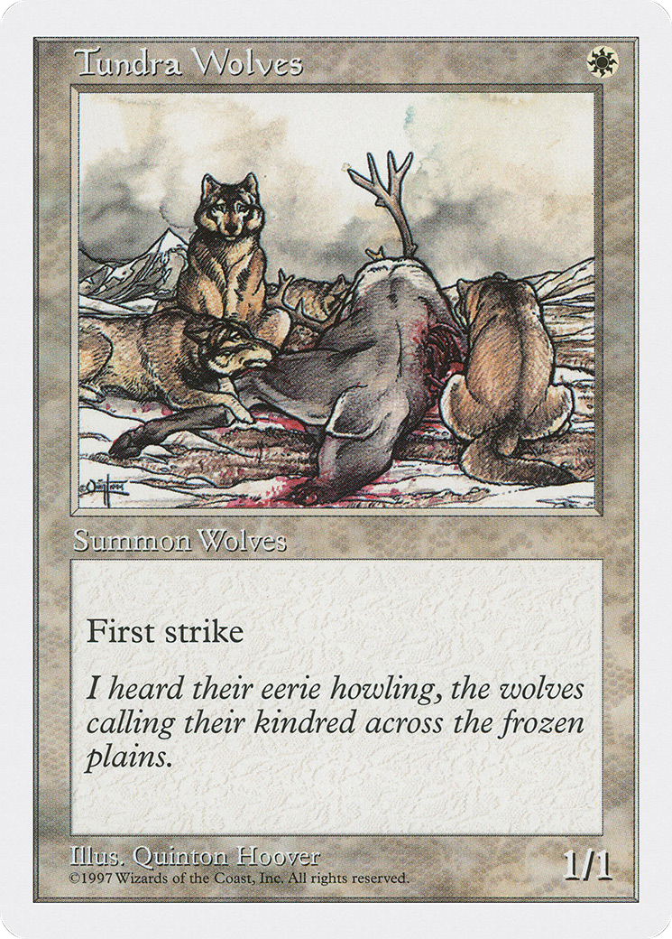 Tundra Wolves (5ED-066) [Fifth Edition] MTG Single Wizards of the Coast