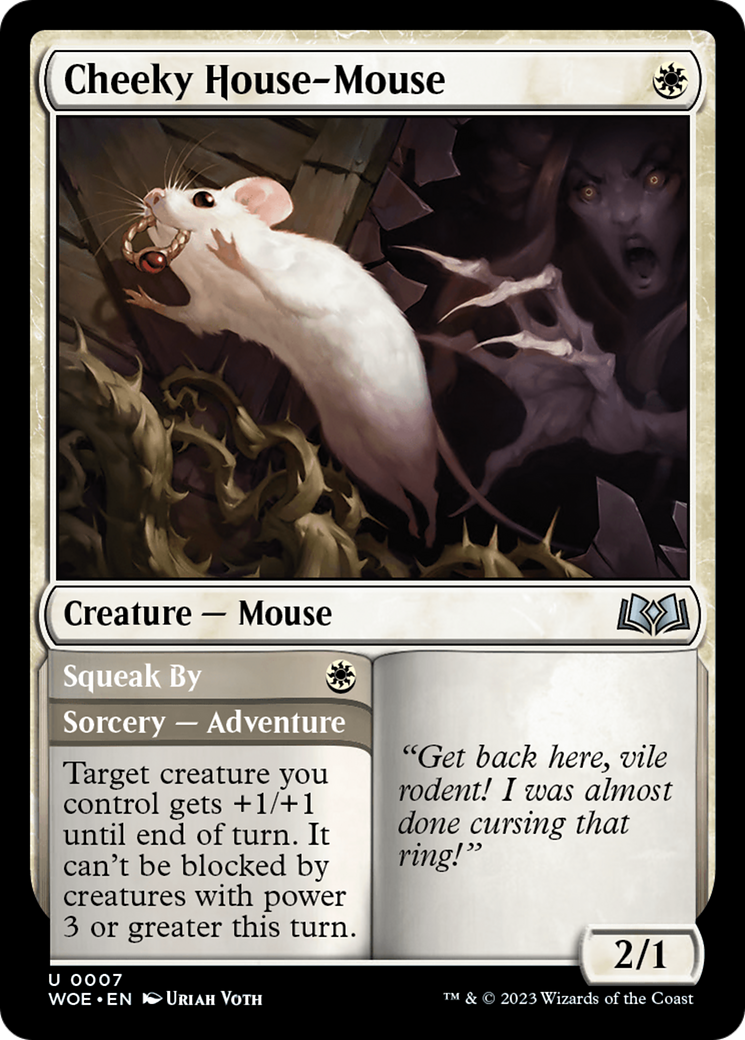 Cheeky House-Mouse [Wilds of Eldraine] MTG Single Magic: The Gathering