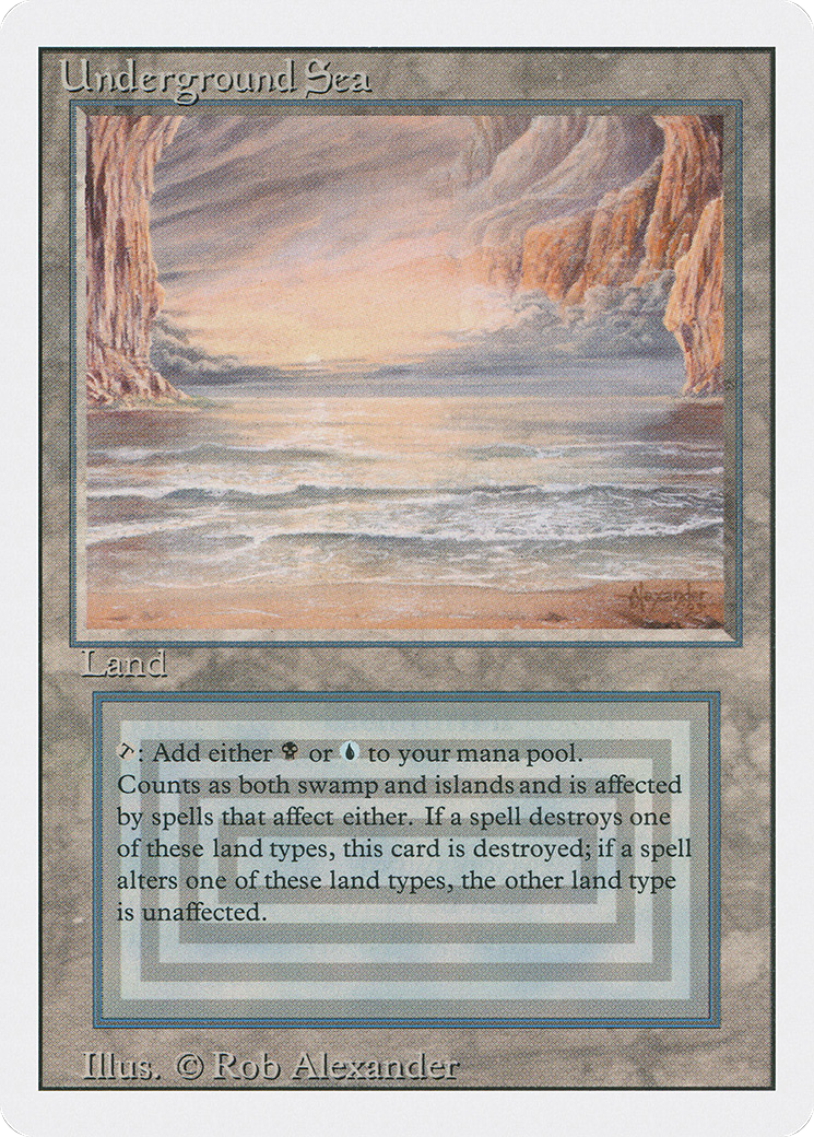 Underground Sea (3ED-290) [Revised Edition] MTG Single Wizards of the Coast